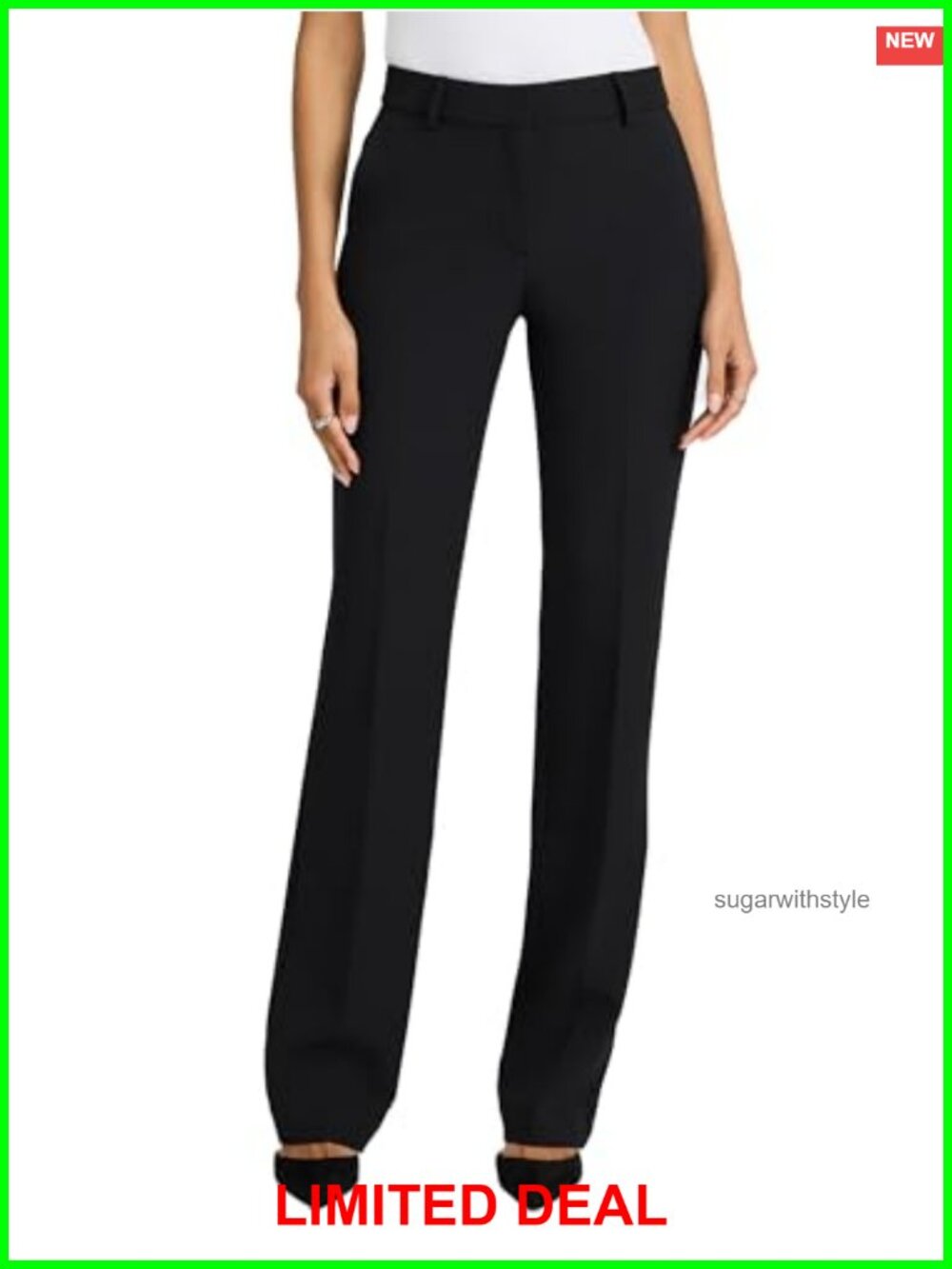 Express Editor Mid-Rise Bootcut Dress Pants Studio Stretch Twill Work